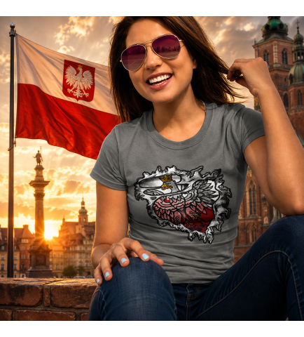 Koszulka damska  ORZEŁ W SERCU